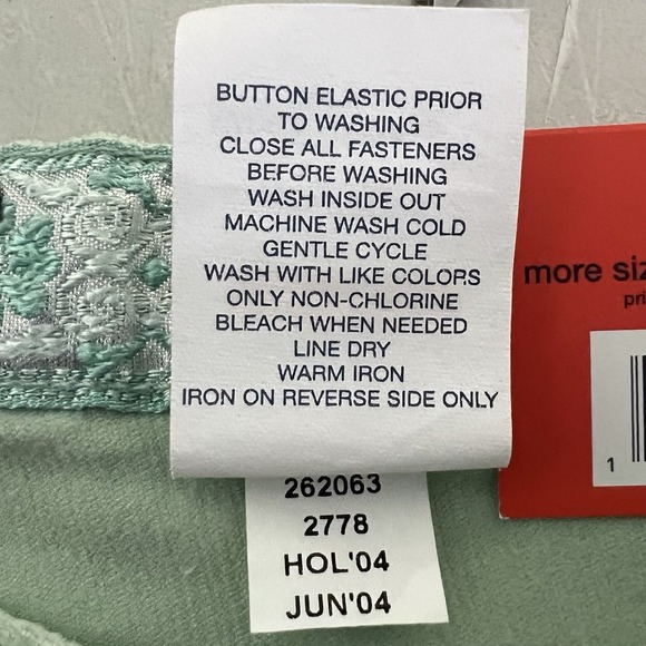 Gap Kids Stretch Flare Corduroy Glitter Pants Girls 12R Mint Y2K Adj.‎ Waist NWT - Picture 7 of 13